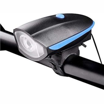 چراغ ۲ کاره بوق دار شارژی دوچرخه ۲۵۰ لومن LED LA-7588