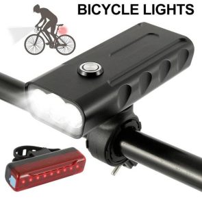 چراغ جلو و عقب شارژی دوچرخه ۱۰۰۰ لومن LED BX03