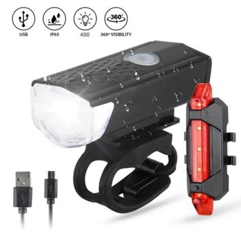 چراغ شارژی دوچرخه - چراغ جلو و عقب شارژی دوچرخه - چراغ شارژی دوچرخه - چراغ جفت جلو و عقب دوچرخه - چراغ جلو و خطر دوچرخه - چراغ جفت جلو و عقب شارژی دوچرخه LED DC-2218