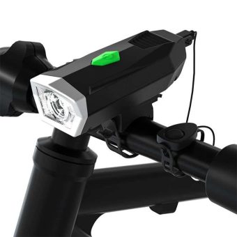 چراغ دوچرخه شارژی - چراغ جلو دوچرخه - چراغ جلو شارژی - چراغ جلو دوچرخه بوقدار - چراغ شارژی دوچرخه با کیفیت ضد آب - چراغ جلو شارژی بوق دار دوچرخه BIKE LIGHT QX-Q25