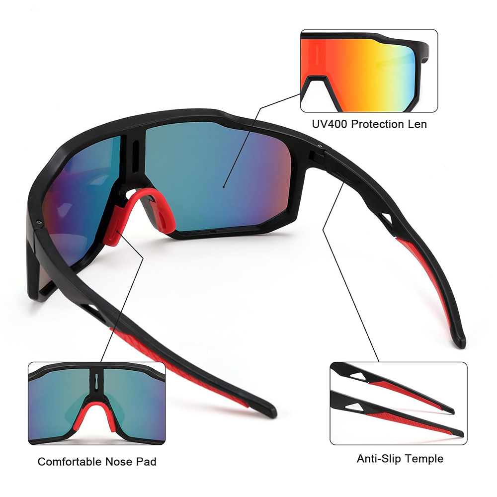 عینک - عینک دوچرخه - عینک دوچرخه سواری - عینک تک لنز - عینک تک لنز دوچرخه سواری - عینک اقتصادی دوچرخه - عینک با کیفیت دوچرخه - عینکلنز رنگی دوچرخه - عینک افتابی دوچرخه سواری - عینک آفتابی دوچرخه سواری تک لنز TR006