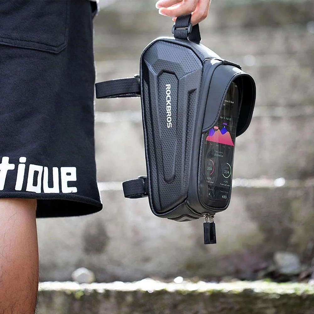 کیف دوچرخه - کیف دوچرخه راکبراس - کیف دوچرخه 1.5 لیتری دوچرخه - کیف راک براس - کیف دوچرخه راک براس 1.5 لیتری - کیف هارد بگ دوچرخه - کیف پشت کرپی دوچرخه - کیف دوچرخه پشت کرپی - کیف دوچرخه راکبراس 1.5 لیتری - کیف روی تنه (پشت کرپی) دوچرخه راکبراس ROCKBROS B68 1.5L