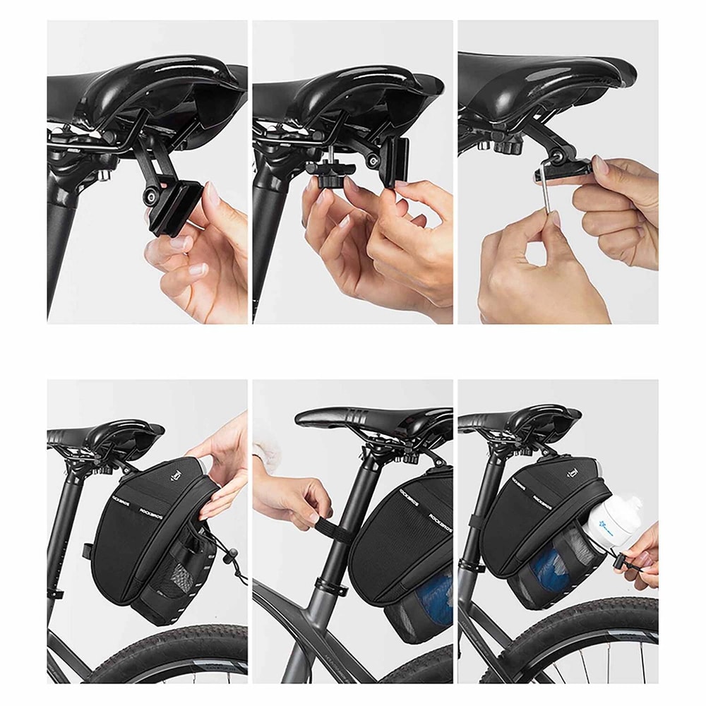 کیف زیر زین دوچرخه - کیف دوچرخه جادار - کیف زیر زین 1.5 لیتری - کیف زیر زین جا دار راکبراس - کیف زیر زین دوچرخه راکبراس 1.5 لیتری - کیف زیر زین دوچرخه راکبراس ROCKBROS C39 1.5L