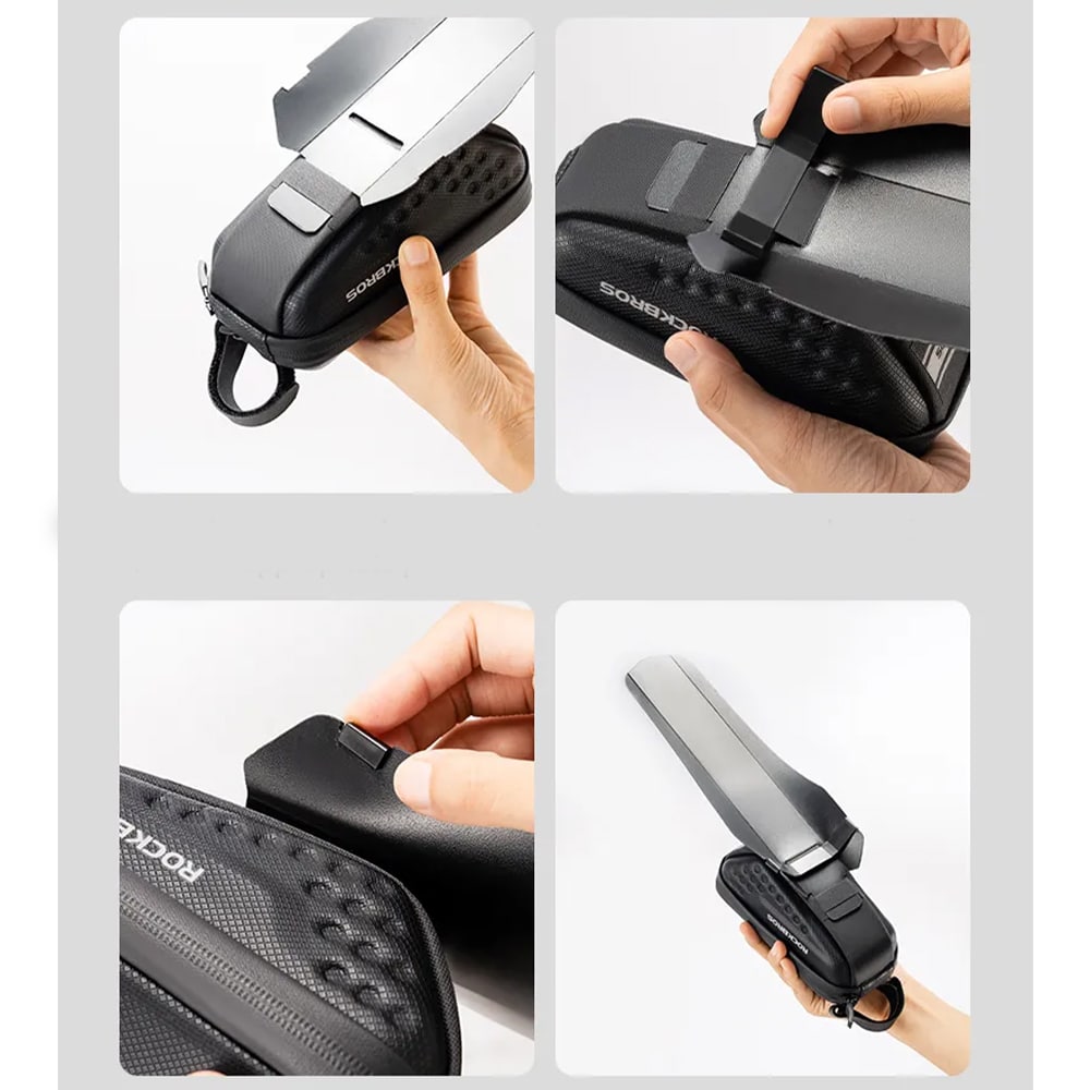 کیف زیر زین دوچرخه - کیف راکبراس دوچرخه - کیف زیر زین - کیف دوچرخه - کیف راک براس - هارد کیف زیر زین دوچرخه - کیف راکبراس زیر زین - کیف دوچرخه زیر زین ضد اب - کیف راک براس دوچرخه .8 لیتر - کیف زیر زین دوچرخه راکبراس ROCKBROS HARD BAG 0.8L