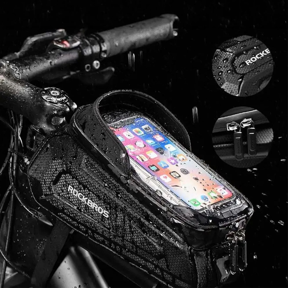 کیف دوچرخه - کیف دوچرخه راکبراس - کیف دوچرخه 1.5 لیتری دوچرخه - کیف راک براس - کیف دوچرخه راک براس 1.5 لیتری - کیف هارد بگ دوچرخه - کیف پشت کرپی دوچرخه - کیف دوچرخه پشت کرپی - کیف دوچرخه راکبراس 1.5 لیتری - کیف روی تنه (پشت کرپی) دوچرخه راکبراس ROCKBROS B68 1.5L