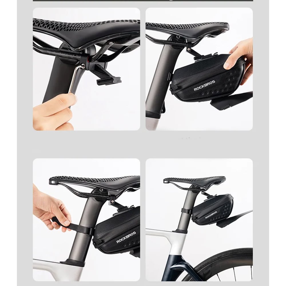 کیف زیر زین دوچرخه - کیف راکبراس دوچرخه - کیف زیر زین - کیف دوچرخه - کیف راک براس - هارد کیف زیر زین دوچرخه - کیف راکبراس زیر زین - کیف دوچرخه زیر زین ضد اب - کیف راک براس دوچرخه .8 لیتر - کیف زیر زین دوچرخه راکبراس ROCKBROS HARD BAG 0.8L