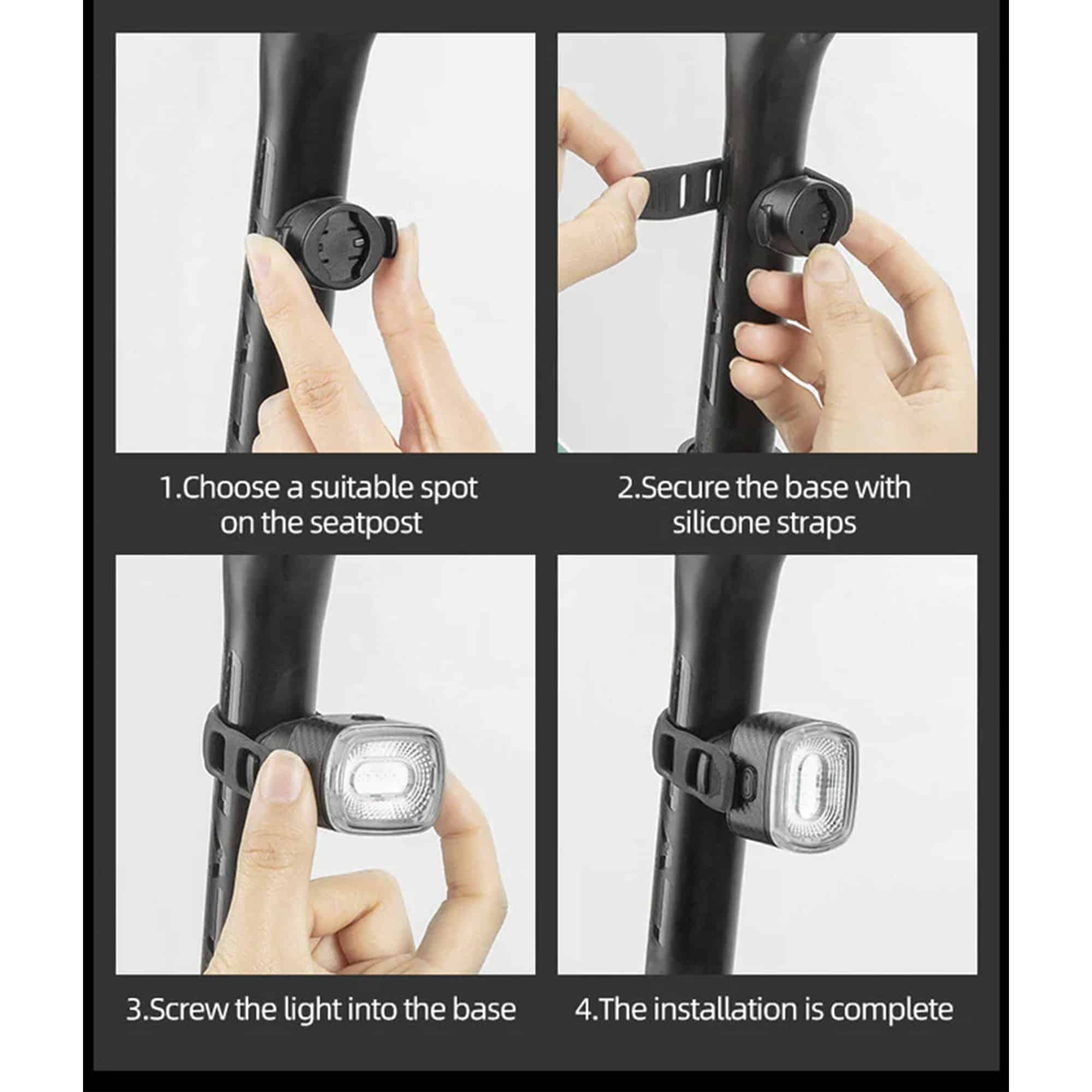 چراغ عقب دوچرخه - چراغ خطر دوچرخه - چراغ راکبراس - چراغ خطر هوشمند راکبراس - چراغ دوچرخه راک براس - چراغ راکبراس عقب دوچرخه - چراغ خطر راک براس هوشمند - چراغ خطر هوشمند دوچرخه راکبراس ROCKBROS Q4