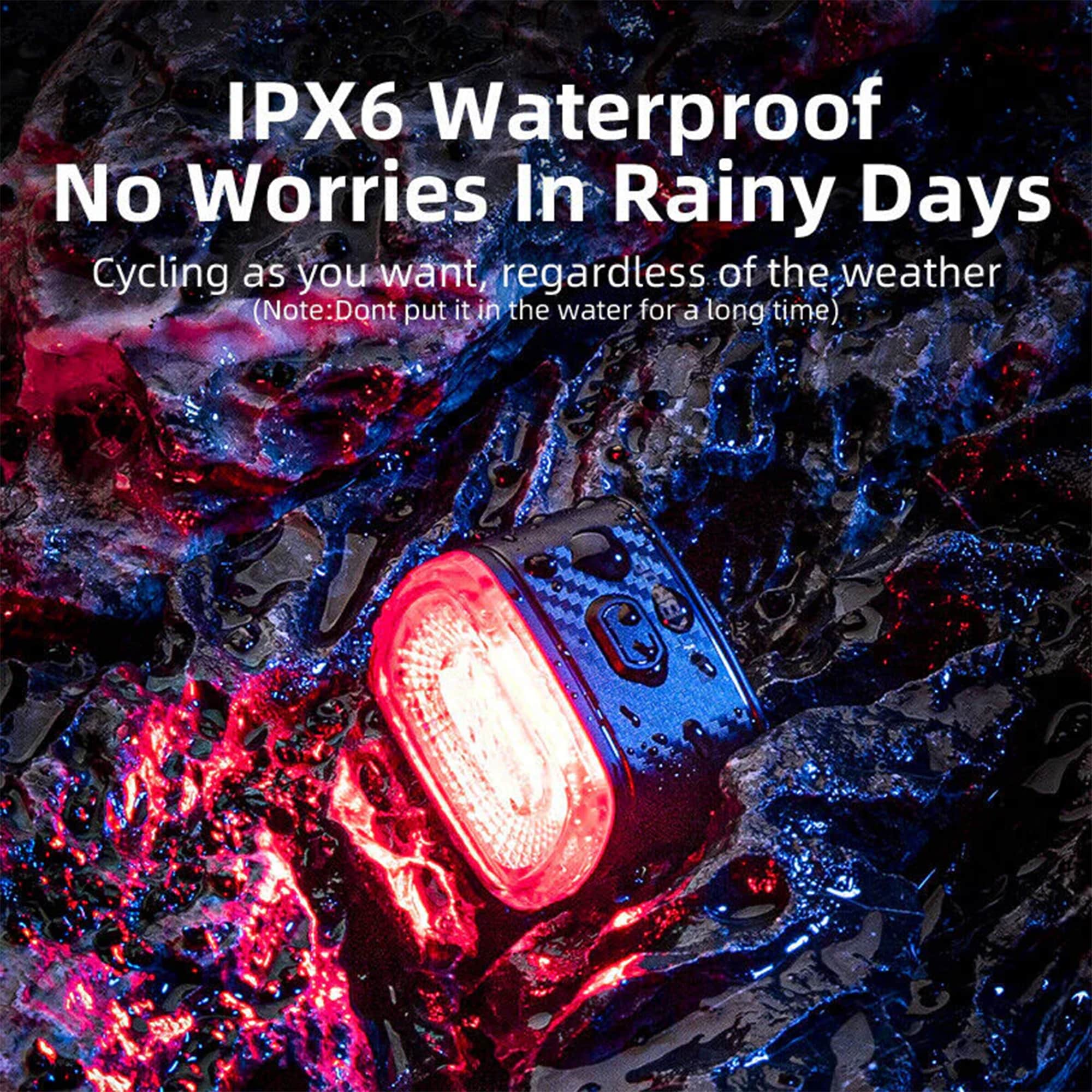 چراغ عقب دوچرخه - چراغ خطر دوچرخه - چراغ راکبراس - چراغ خطر هوشمند راکبراس - چراغ دوچرخه راک براس - چراغ راکبراس عقب دوچرخه - چراغ خطر راک براس هوشمند - چراغ خطر هوشمند دوچرخه راکبراس ROCKBROS Q4