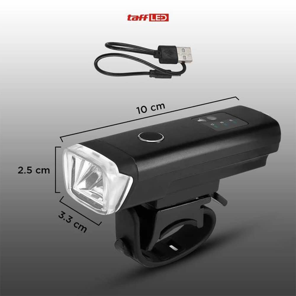 چراغ جلو - چراغ جلو شارژی - چراغ جلو 350 لومنی - چراغ جلو شارژی 350 لومنی دوچرخه - چراغ با کیفیت جلو شارژی - چراغ جلو شارژی 350 لومن دوچرخه BIKE LIGHT HJ-047