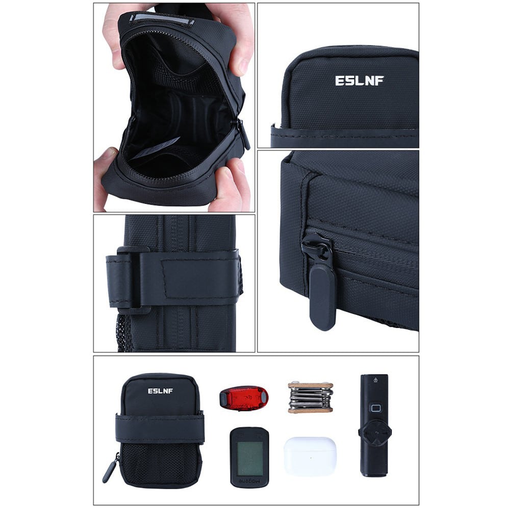 کیف زیر زین دوچرخه - کیف دوچرخه زیر زین اس ال ان اف - کیف دوچرخه نیم لیتری زیر زین - کیف زیر زین جمع و جور با کیفیت دوچرخه - کیف زیر زین دوچرخه ESLNF 0.5L