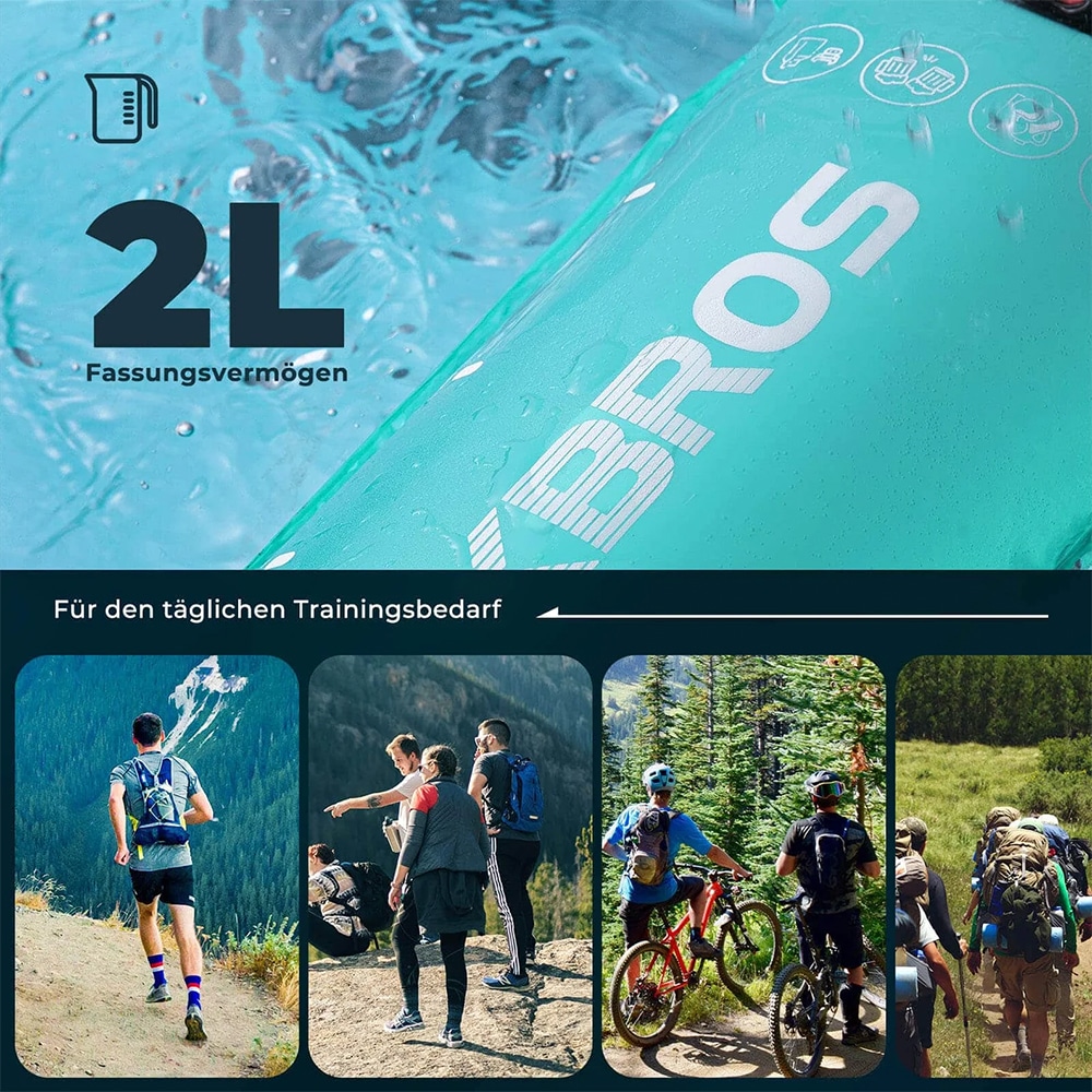 کمل بک دوچرخه سواری - کمل بک راک براس - کیسه اب دوچرخه سواری - کیسه اب دو لیتری راک براس - کیسه اب دوچرخه سواری راک براس - کمل بک دوچرخه دو لیتری راکبراس - کمل بک دو لیتری دوچرخه سواری راکبراس ROCKBROS 2L