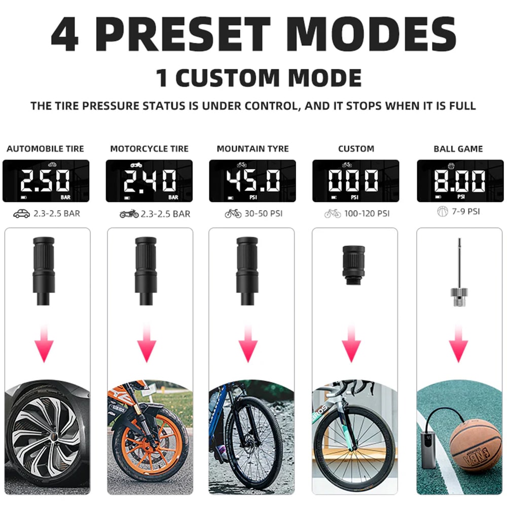 تلمبه باد راکبراس - تلمبه باد دیجیتالی - تلمبه باد دیجیتالی راک براس - تلمبه باد راکبراس دیجیتالی - تلمبه باد دوچرخه شارژی - تلمبه باد دوچرخه و موتور دوچرخه - تلمبه باد قدرتمند راکبراس - تلمبه باد همراه شارژی دوچرخه و موتور راکبراس - تلمبه باد شارژی دوچرخه/موتور/خودرو راکبراس ROCKBROS