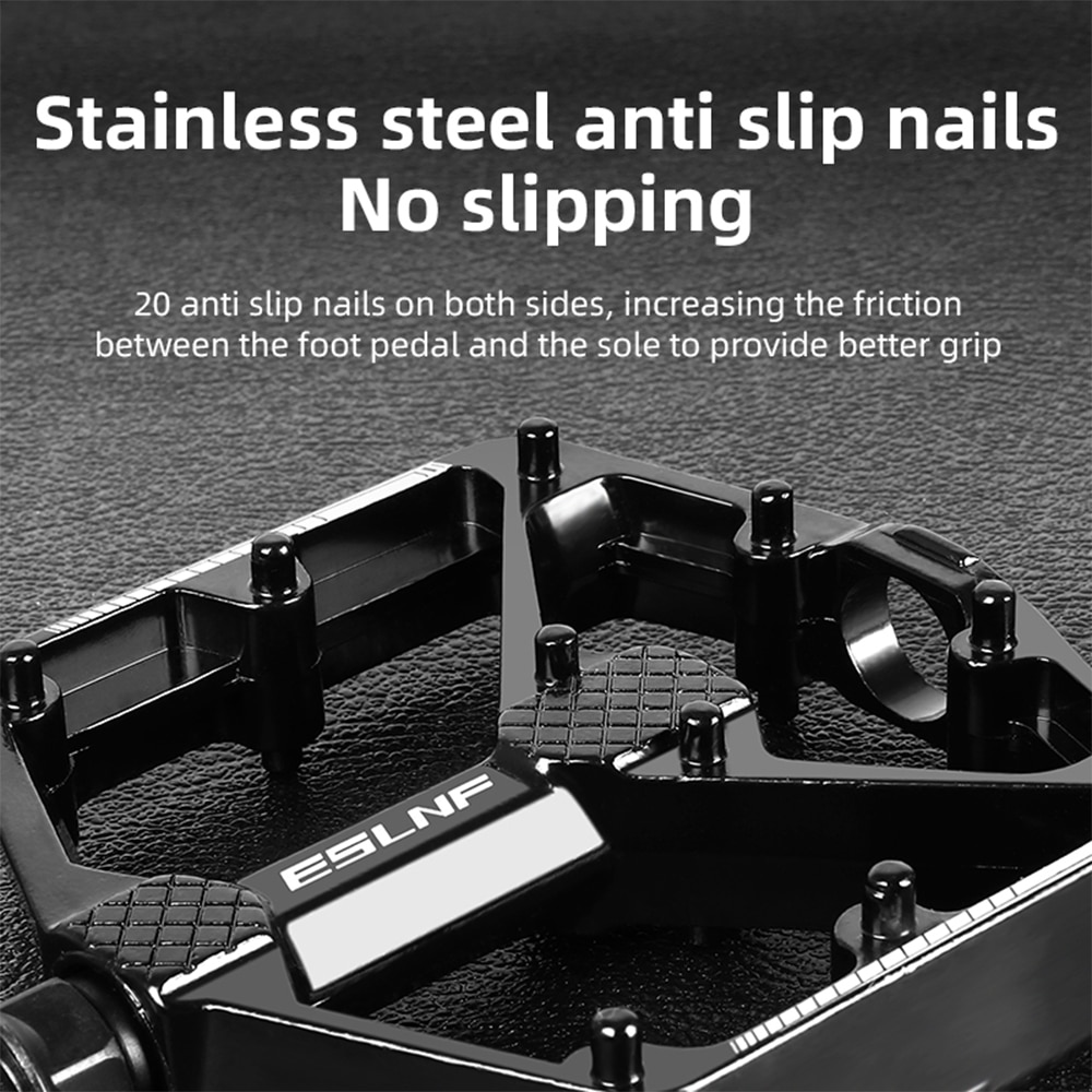 پدال المینیومی دوچرخه - رکاب دوچرخه المینومی - رکاب دوچرخه بلبرینگی - پدال دوچرخه بلبرینگی - پدال دوچرخه میخدار بلبرینگی - پدال دوچرخه بلبرینگی میخدار اس ال ان اف - پدال دوچرخه المینیومی - رکاب دوچرخهبلبرینگی مشکی دوچرخه پهن - پدال آلمینیوم بلبرینگی دوچرخه میخ دار ESLNF