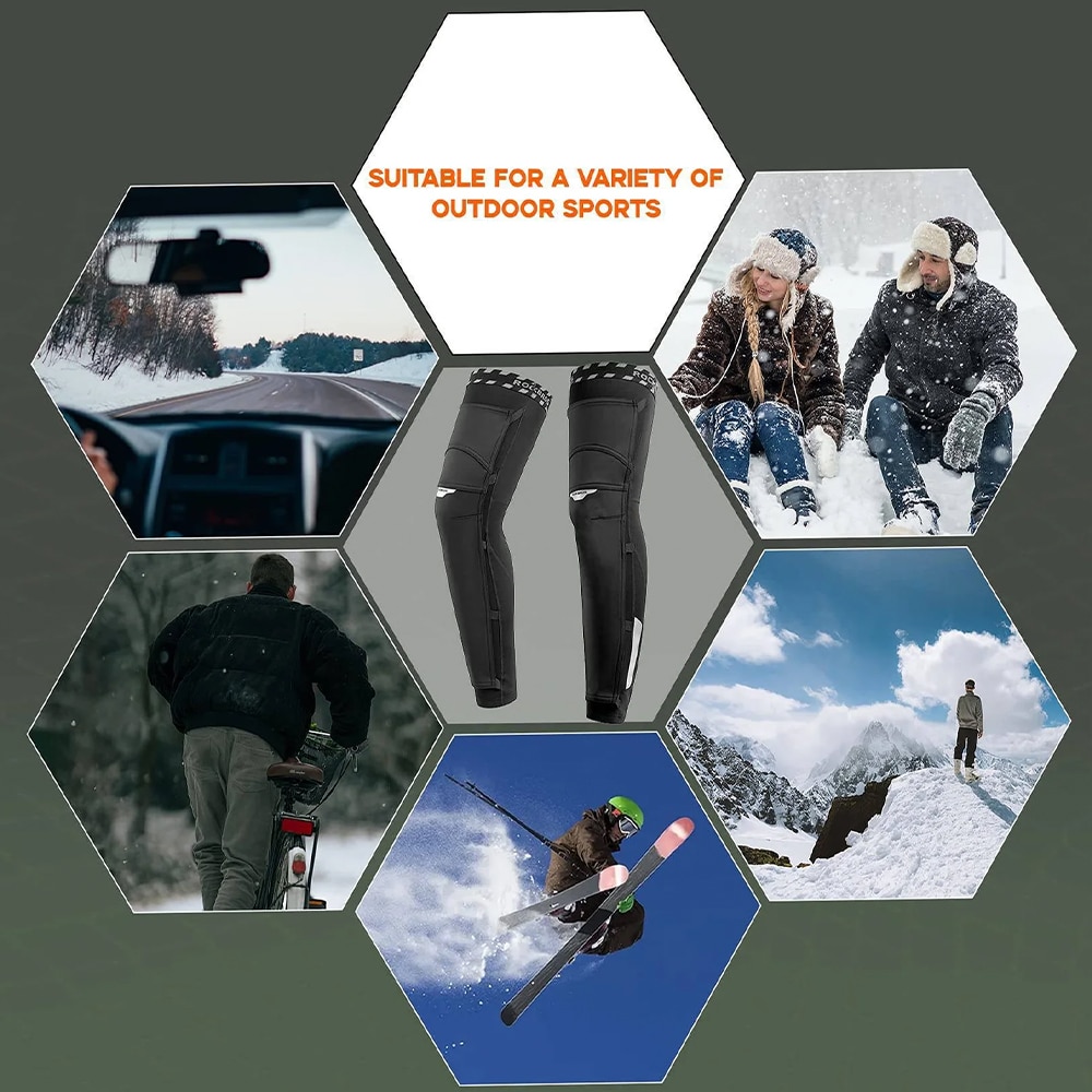 ساق پا دوچرخه سواری - ساق پا ورزشی - ساق پا راکبراس -ساق پا اورجینال راکبراس - ساق پا ورزشی زمستانه - ساق پا زمستانه راکبراس - ساق پا راکبراس زمستانه - ساق پا دوچرخه سواری فری سایز راکبراس - ساق پا ورزشی و دوچرخه سواری راکبراس ROCKBROS TT0131