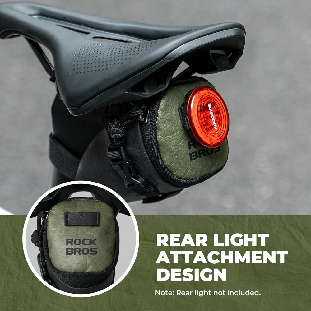 کیف دوچرخه - کیف زیر زین - کیف زیر زین راکبراس - کیف دوچرخه زیر زین راک براس - کیف دوچرخه راکبراس 0.2 لیتری - کیف زیر زین دوچرخه جمع و جور - کیف زیر زین دوچرخه راکبراس ROCKBROS DB006 0.2L