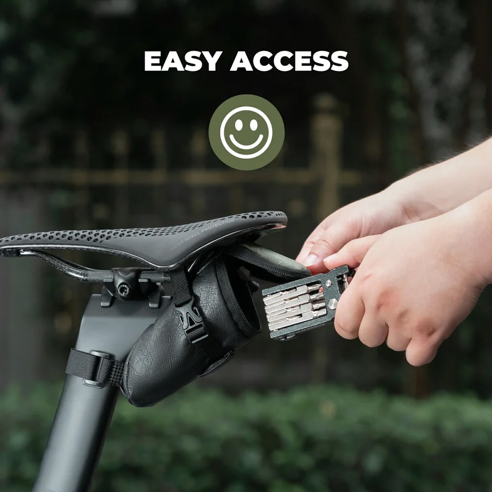 کیف دوچرخه - کیف زیر زین - کیف زیر زین راکبراس - کیف دوچرخه زیر زین راک براس - کیف دوچرخه راکبراس 0.2 لیتری - کیف زیر زین دوچرخه جمع و جور - کیف زیر زین دوچرخه راکبراس ROCKBROS DB006 0.2L