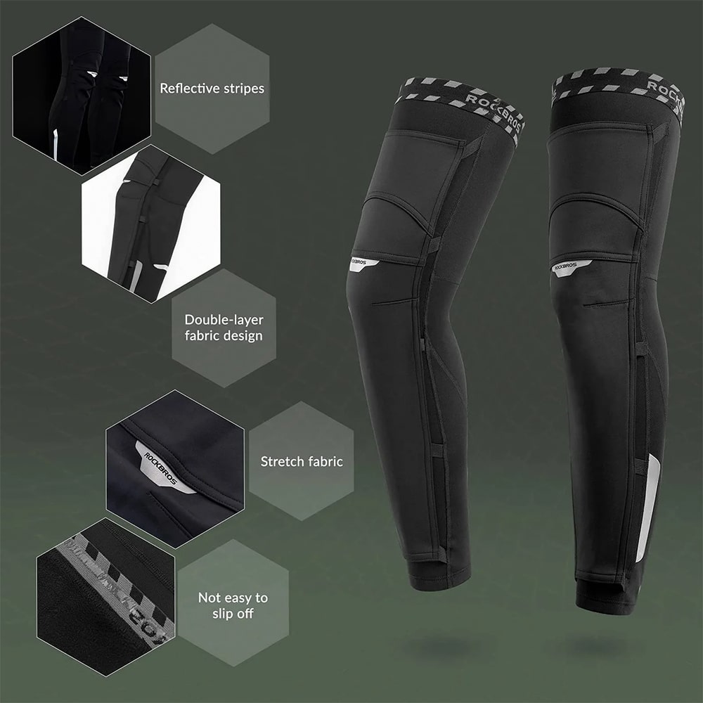 ساق پا دوچرخه سواری - ساق پا ورزشی - ساق پا راکبراس -ساق پا اورجینال راکبراس - ساق پا ورزشی زمستانه - ساق پا زمستانه راکبراس - ساق پا راکبراس زمستانه - ساق پا دوچرخه سواری فری سایز راکبراس - ساق پا ورزشی و دوچرخه سواری راکبراس ROCKBROS TT0131