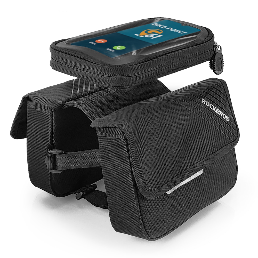 کیف خورجینی - کیف روی تنه خورجینی - کیف دوچرخه - کیف دوچرخه روی تنه - کیف دوچرخه روی تنه خورجینی - کیف روی تنه خورجینی راکبراس - کیف دوچرخه راکبراس - کیف دوچرخه راکبراس - کیف خورجینی 1.5 لیتری- کیف 1.5 لیتری دوچرخه خورجینی - کیف روی تنه خورجینی راکبراس ROCKBROS 030-60BK 1.5L